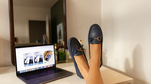 Moccasin blue